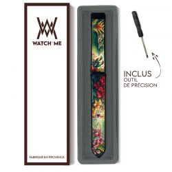 Bracelet Montre Pour Apple Iwatch 22 mm (38/40/41/42/44/45 mm)en silicone et cuir véritable : Jungle