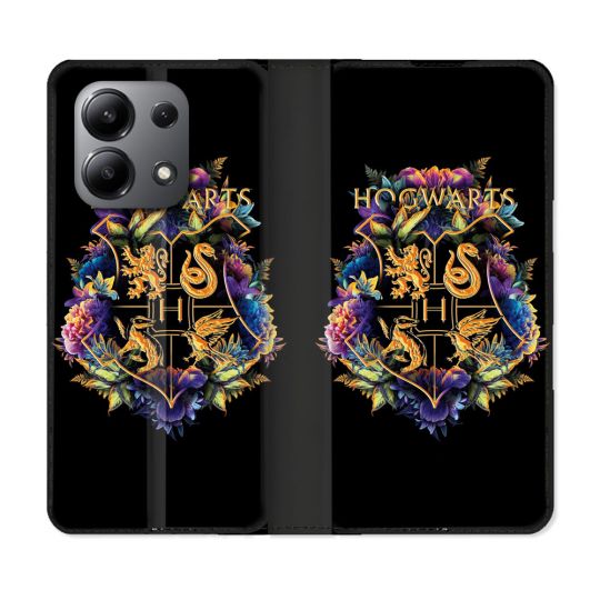 Housse cuir portefeuille pour Xiaomi Redmi Note 13 4G Harry Potter Hogwarts