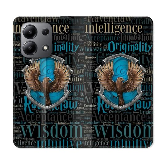 Housse cuir portefeuille pour Xiaomi Redmi Note 13 4G Harry Potter Serdaigle
