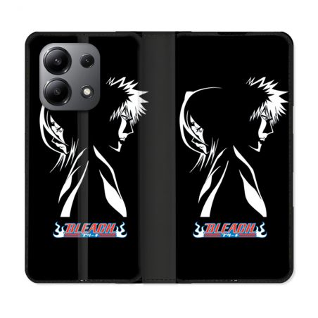 Housse cuir portefeuille pour Xiaomi Redmi Note 13 4G Manga Bleach Duo