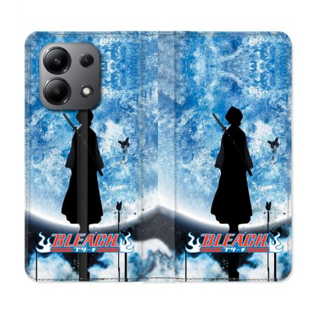 Housse cuir portefeuille pour Xiaomi Redmi Note 13 4G Manga Bleach Lune
