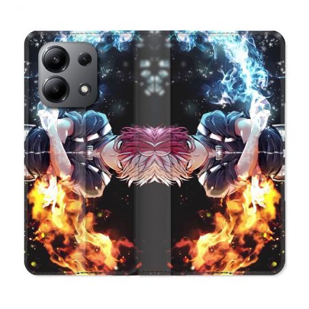 Housse cuir portefeuille pour Xiaomi Redmi Note 13 4G Manga My Hero Academia Shoto