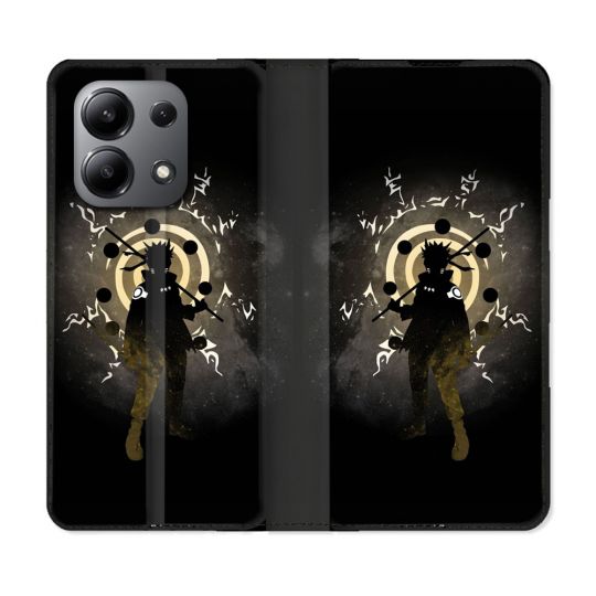 Housse cuir portefeuille pour Xiaomi Redmi Note 13 4G Manga Naruto Sage