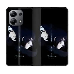 Housse cuir portefeuille pour Xiaomi Redmi Note 13 4G Manga Naruto Sasuke Itachi