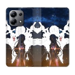 Housse cuir portefeuille pour Xiaomi Redmi Note 13 4G Manga SAO sword Art Online Asuna