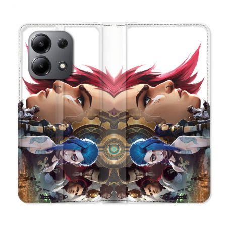Housse cuir portefeuille pour Xiaomi Redmi Note 13 4G Arcane Jynx Sœur
