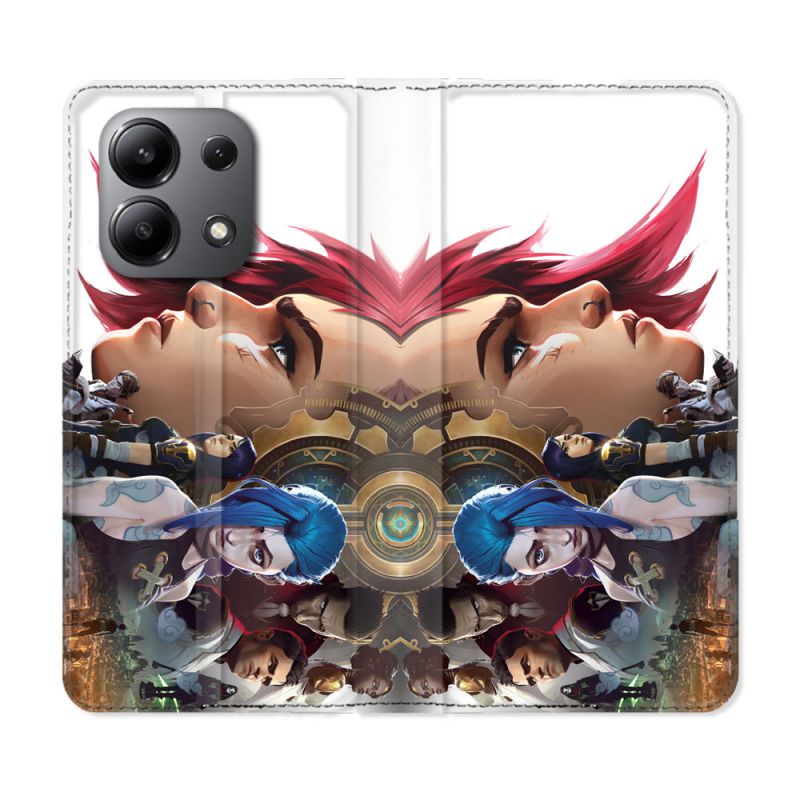 Housse cuir portefeuille pour Xiaomi Redmi Note 13 4G Arcane Jynx Sœur