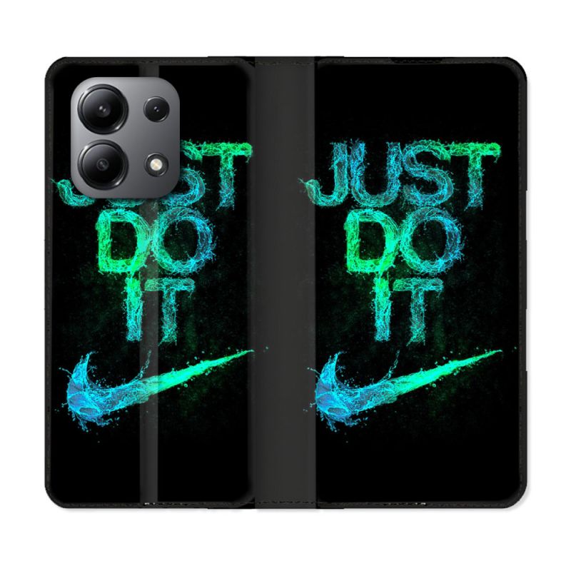 Housse cuir portefeuille pour Xiaomi Redmi Note 13 4G Nike Just Do It