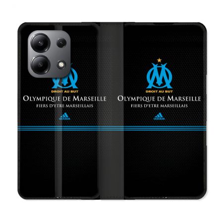 Housse cuir portefeuille pour Xiaomi Redmi Note 13 4G Olympique Marseille OM Fier etre Marseillais