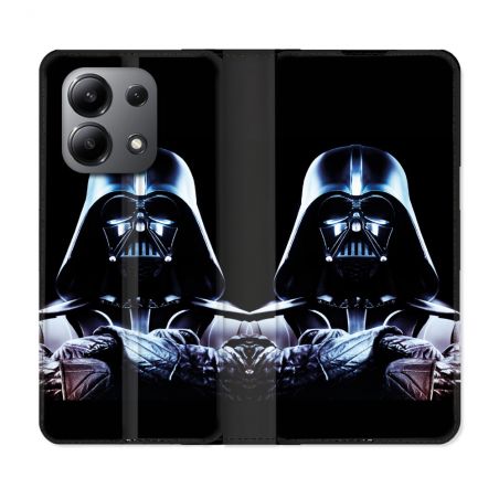 Housse cuir portefeuille pour Xiaomi Redmi Note 13 4G Star Wars - Dark Vador Noir