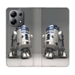 Housse cuir portefeuille pour Xiaomi Redmi Note 13 4G Star Wars - R2D2