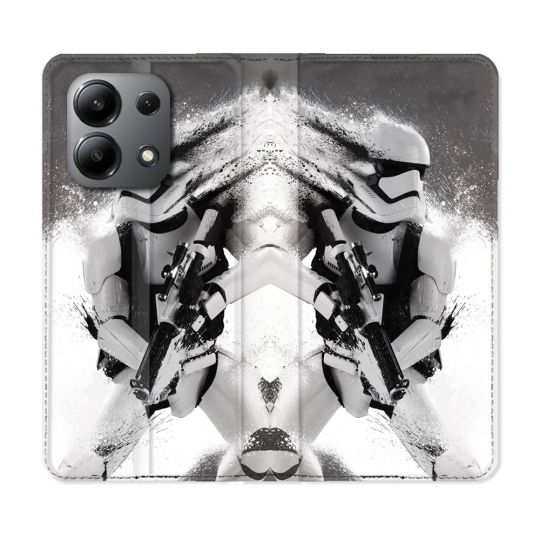 Housse cuir portefeuille pour Xiaomi Redmi Note 13 4G Star Wars - Trooper
