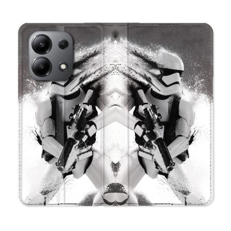 Housse cuir portefeuille pour Xiaomi Redmi Note 13 4G Star Wars - Trooper