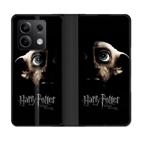 Housse cuir portefeuille pour Xiaomi Redmi Note 13 5G Harry Potter Hollows Dobby
