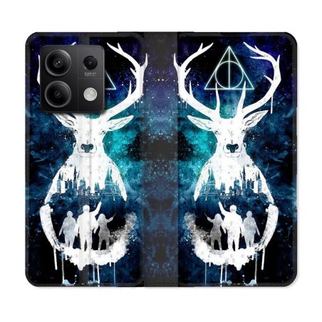 Housse cuir portefeuille pour Xiaomi Redmi Note 13 5G Harry Potter Patronome