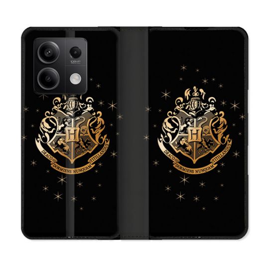 Housse cuir portefeuille pour Xiaomi Redmi Note 13 5G Harry Potter Poudlard
