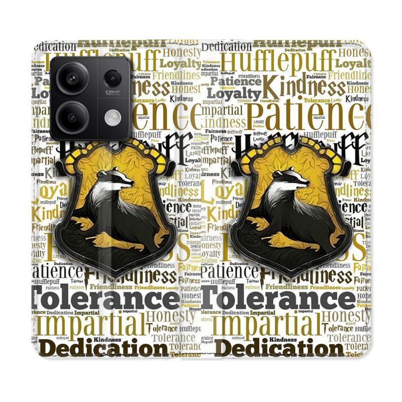 Housse cuir portefeuille pour Xiaomi Redmi Note 13 5G Harry Potter Poursouffle