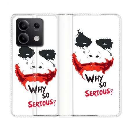Housse cuir portefeuille pour Xiaomi Redmi Note 13 5G Joker Blanc