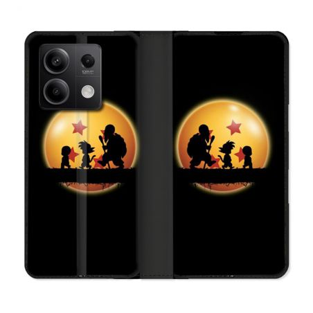 Housse cuir portefeuille pour Xiaomi Redmi Note 13 5G Manga Dragon Ball Vintage