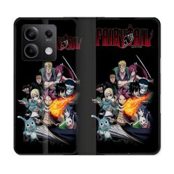 Housse cuir portefeuille pour Xiaomi Redmi Note 13 5G Manga Fairy Tail Logo Team
