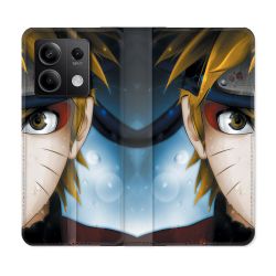 Housse cuir portefeuille pour Xiaomi Redmi Note 13 5G Manga Naruto Blanc