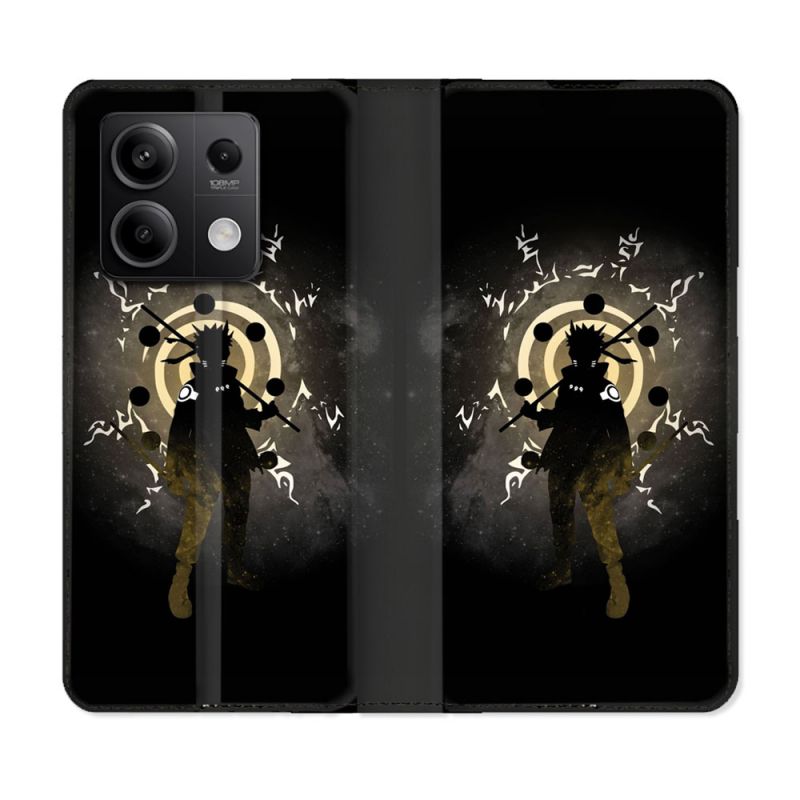 Housse cuir portefeuille pour Xiaomi Redmi Note 13 5G Manga Naruto Sage