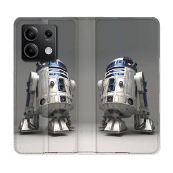 Housse cuir portefeuille pour Xiaomi Redmi Note 13 5G Star Wars - R2D2