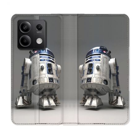 Housse cuir portefeuille pour Xiaomi Redmi Note 13 5G Star Wars - R2D2