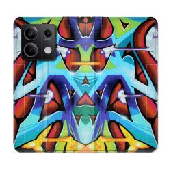 Housse cuir portefeuille pour Xiaomi Redmi Note 13 5G Street Art Graf Color