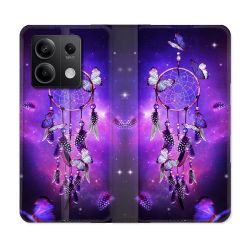 Housse cuir portefeuille pour Xiaomi Redmi Note 13 5G Zen Attrape Reve Papillon