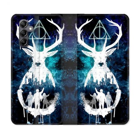 Housse Cuir Portefeuille pour Samsung Galaxy S24 Harry Potter Patronome