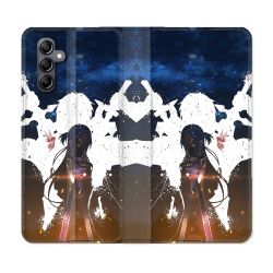 Housse Cuir Portefeuille pour Samsung Galaxy S24 Manga SAO sword Art Online Asuna