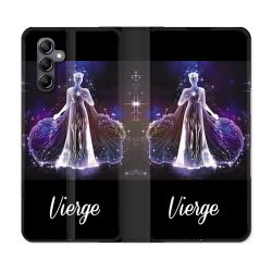 Housse Cuir Portefeuille pour Samsung Galaxy S24 Signe Zodiaque 2 Vierge