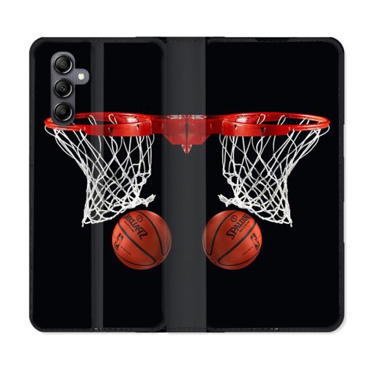 Housse Cuir Portefeuille pour Samsung Galaxy S24 Sport Basket Panier