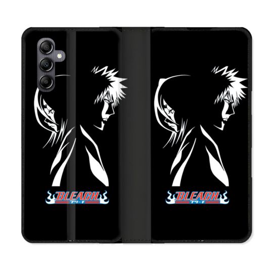 Housse Cuir Portefeuille pour Samsung Galaxy A15 4G / 5G Manga Bleach Duo