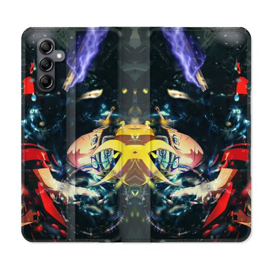 Housse Cuir Portefeuille pour Samsung Galaxy A15 4G / 5G Manga Boruto Eclair