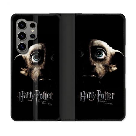 Housse Cuir Portefeuille pour Samsung Galaxy S24 Ultra Harry Potter Hollows Dobby