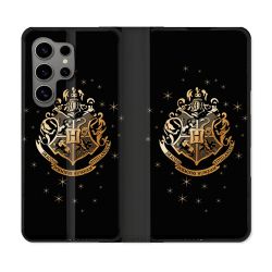 Housse Cuir Portefeuille pour Samsung Galaxy S24 Ultra Harry Potter Poudlard