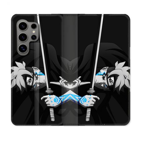 Housse Cuir Portefeuille pour Samsung Galaxy S24 Ultra Manga Boruto Epée