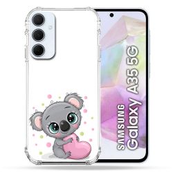 Coque Renforcé Pour Samsung Galaxy A35 5G Animal Koala Cœur