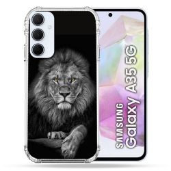 Coque Renforcé Pour Samsung Galaxy A35 5G Animal Lion Majestueux