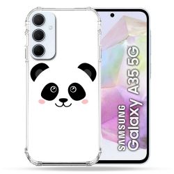 Coque Renforcé Pour Samsung Galaxy A35 5G Animal Panda Blanc