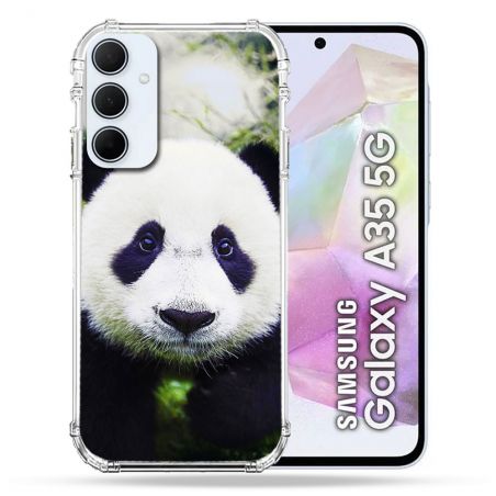 Coque Renforcé Pour Samsung Galaxy A35 5G Animal Panda Color