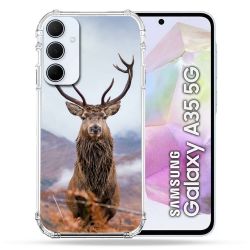 Coque Renforcé Pour Samsung Galaxy A35 5G Chasse Chevreuil Montagne