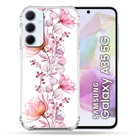 Coque Renforcé Pour Samsung Galaxy A35 5G Fleur Eclosion