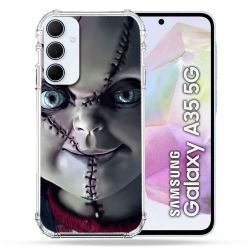 Coque Renforcé Pour Samsung Galaxy A35 5G Horreur Chucky Cicatrice