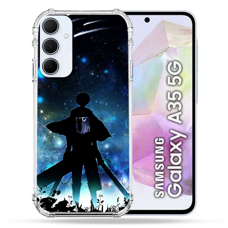 Coque Renforcé Pour Samsung Galaxy A35 5G Manga Attaque Titans Levi