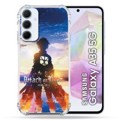 Coque Renforcé Pour Samsung Galaxy A35 5G Manga Attaque Titans Soleil
