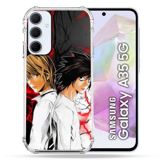 Coque Renforcé Pour Samsung Galaxy A35 5G Manga Death Note Duo