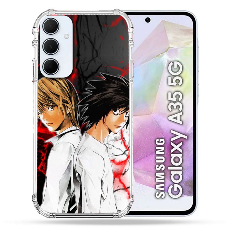 Coque Renforcé Pour Samsung Galaxy A35 5G Manga Death Note Duo